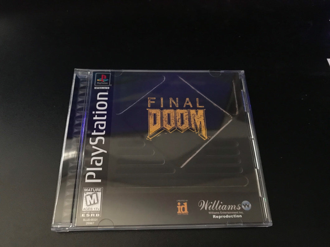 Final Doom PS1 Reproduction Case