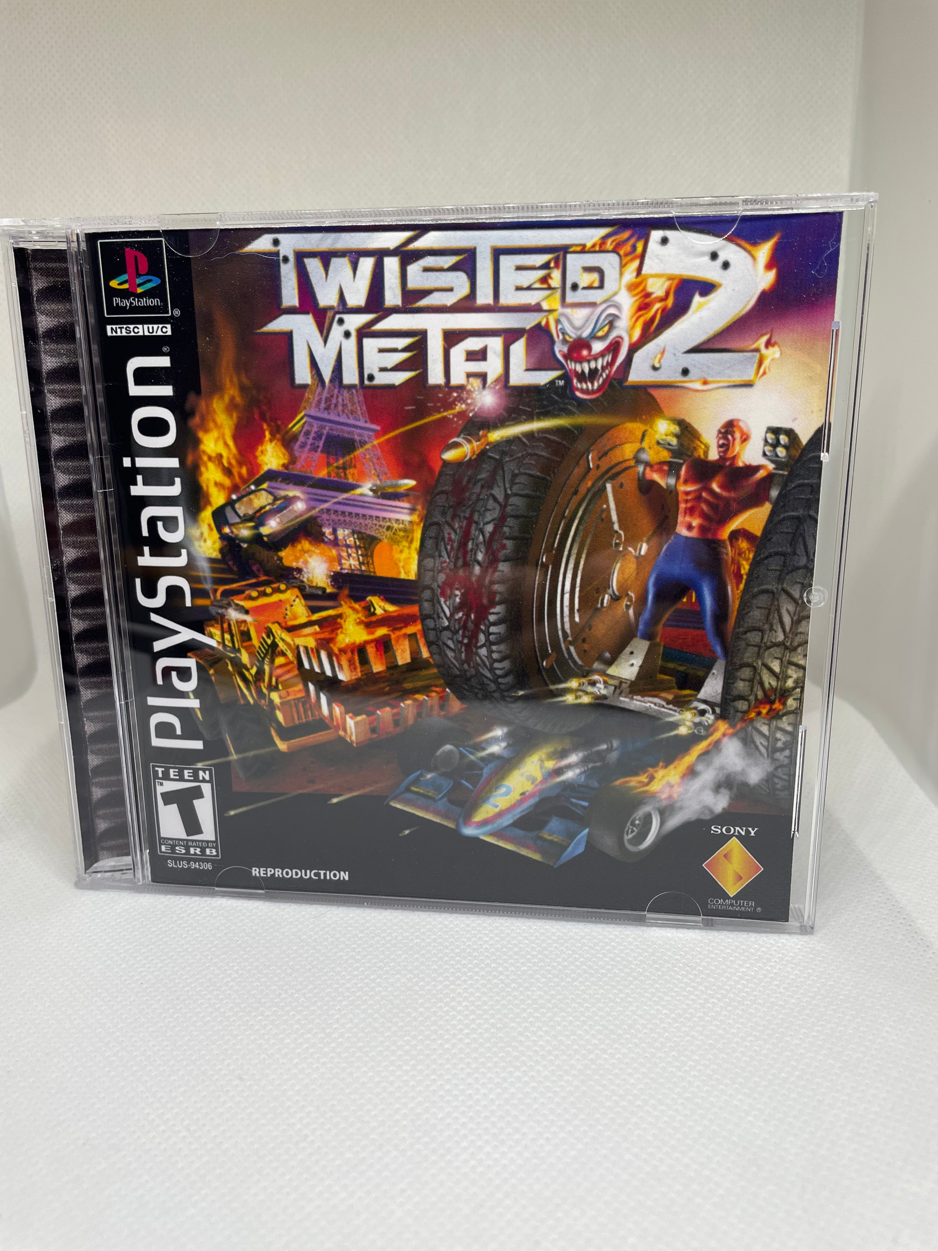 Twisted Metal 4 REPRODUCTION CASE No Disc Ps1 -  Sweden