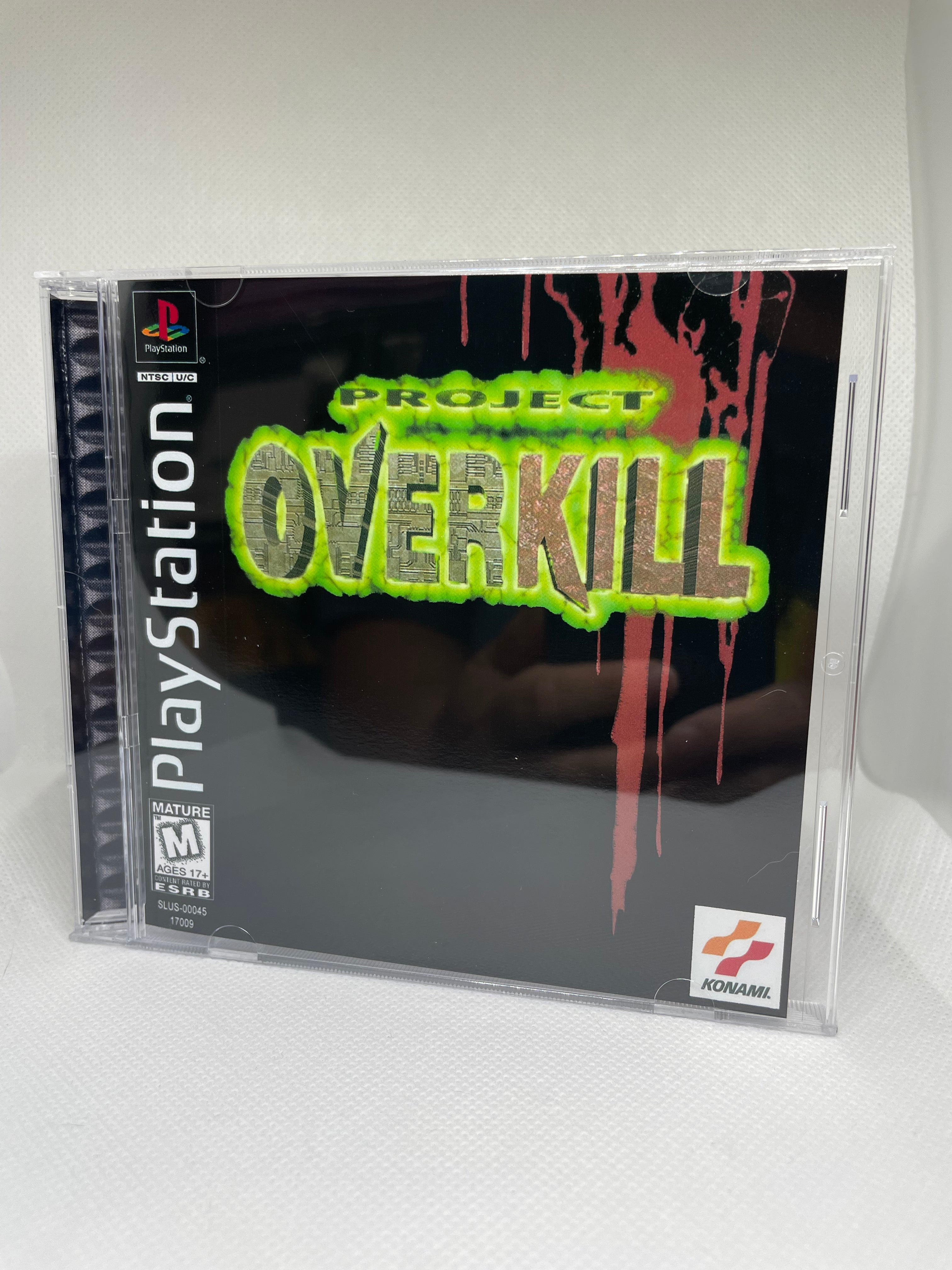 Project Overkill PS1 Reproduction Case – Mogster Reproductions