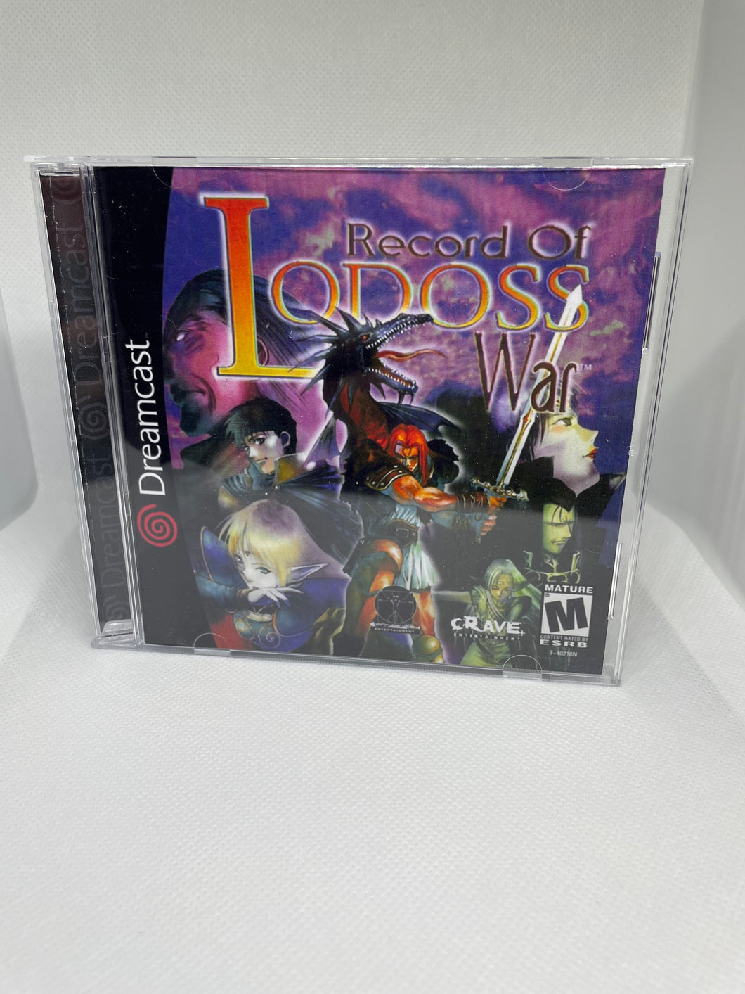 Record Of Lodoss War Dreamcast Reproduction Case