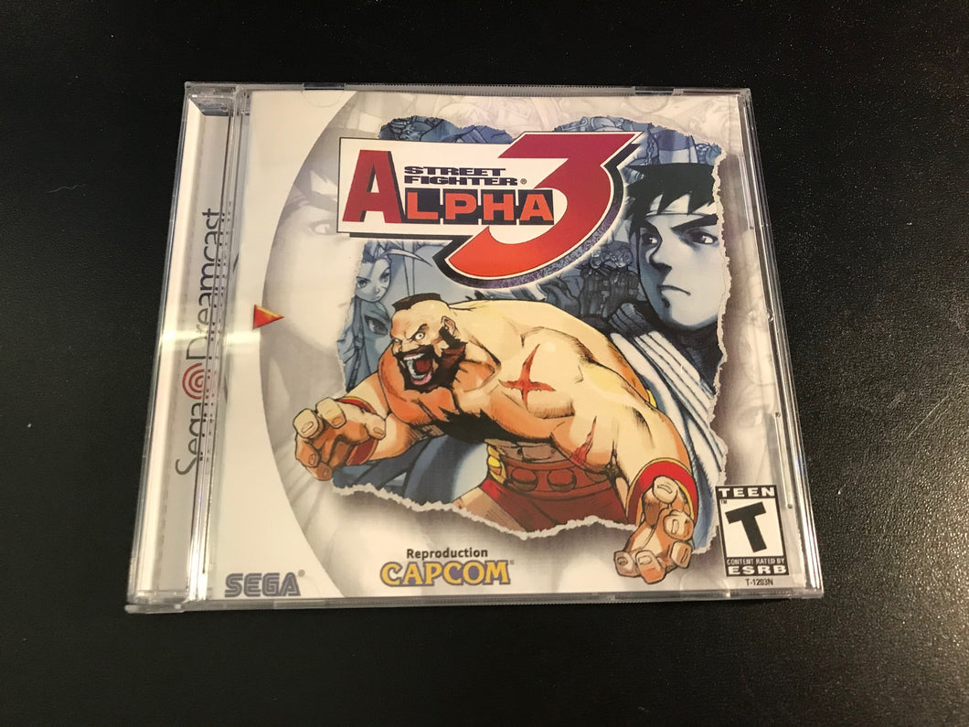 Street Fighter Alpha 3 Dreamcast Reproduction Case
