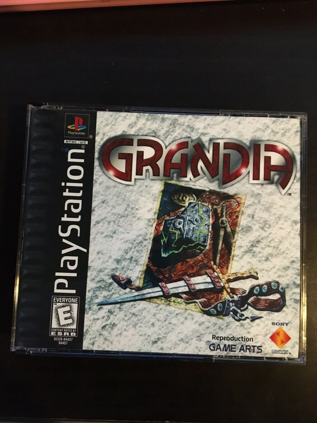 Grandia PS1 RPG Reproduction Case