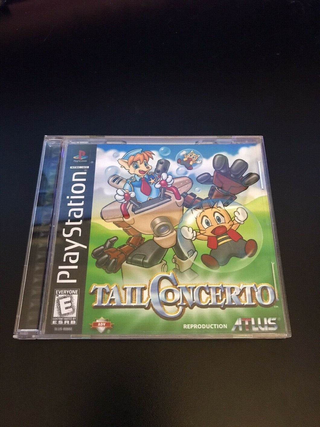 Tail Concerto PS1 RPG Reproduction Case