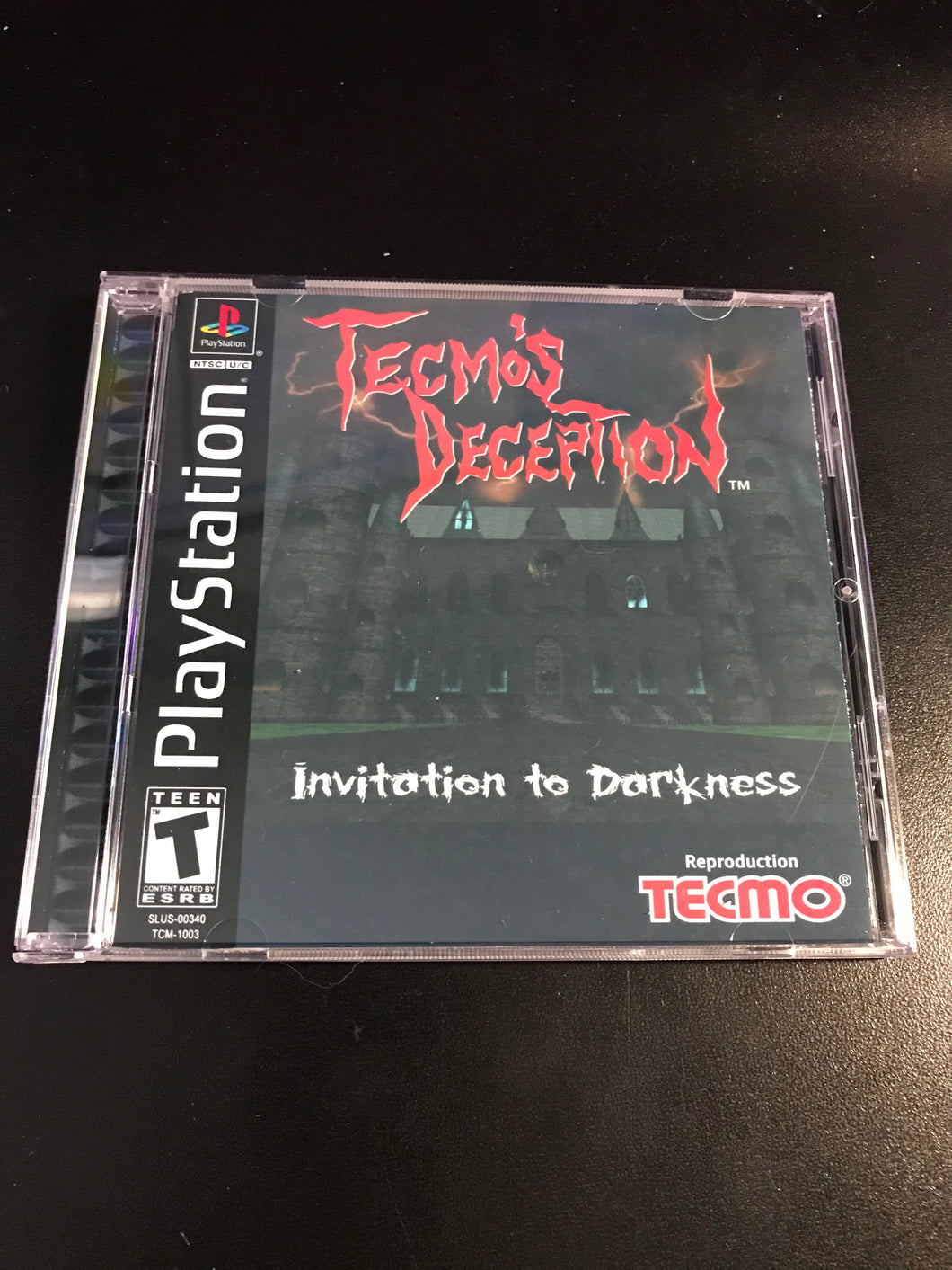 Tecmo’s Deception Series PS1 Reproduction Case