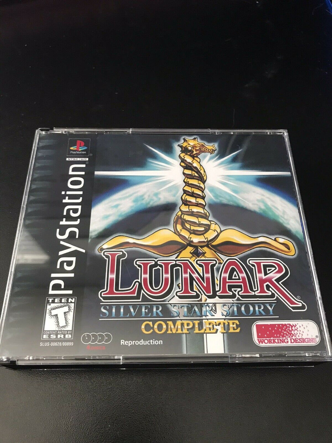 Lunar Silver Star Story PS1 Reproduction Case