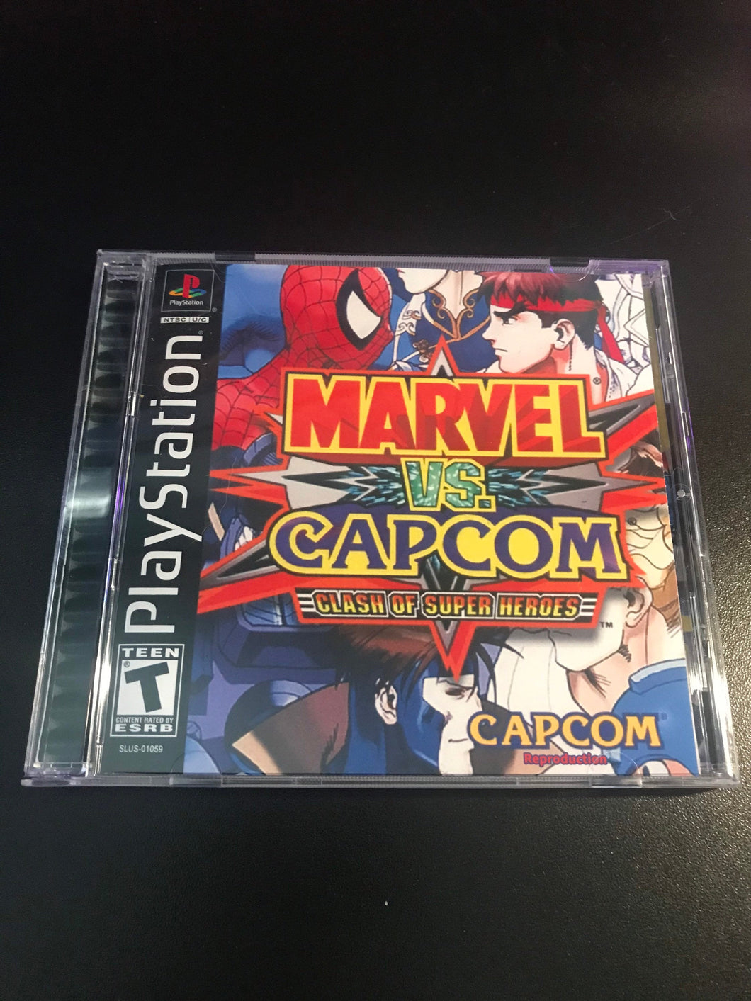 Marvel Vs Capcom PS1 Reproduction Case