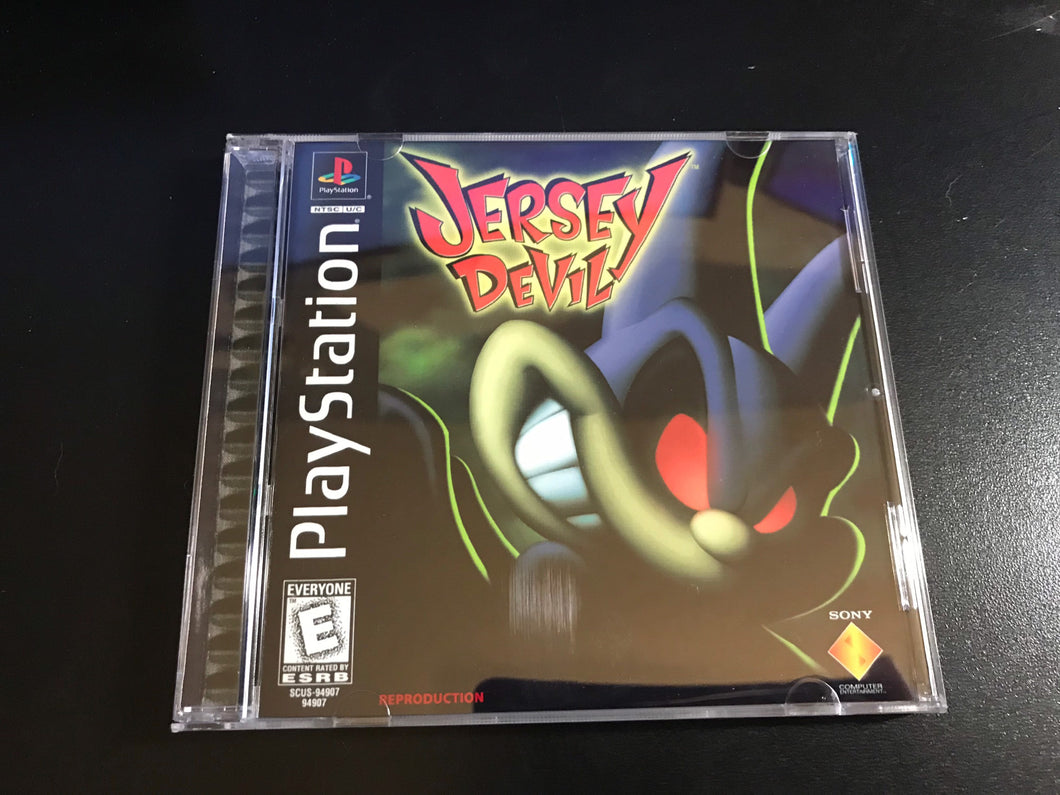 Jersey Devil PS1 Reproduction Case