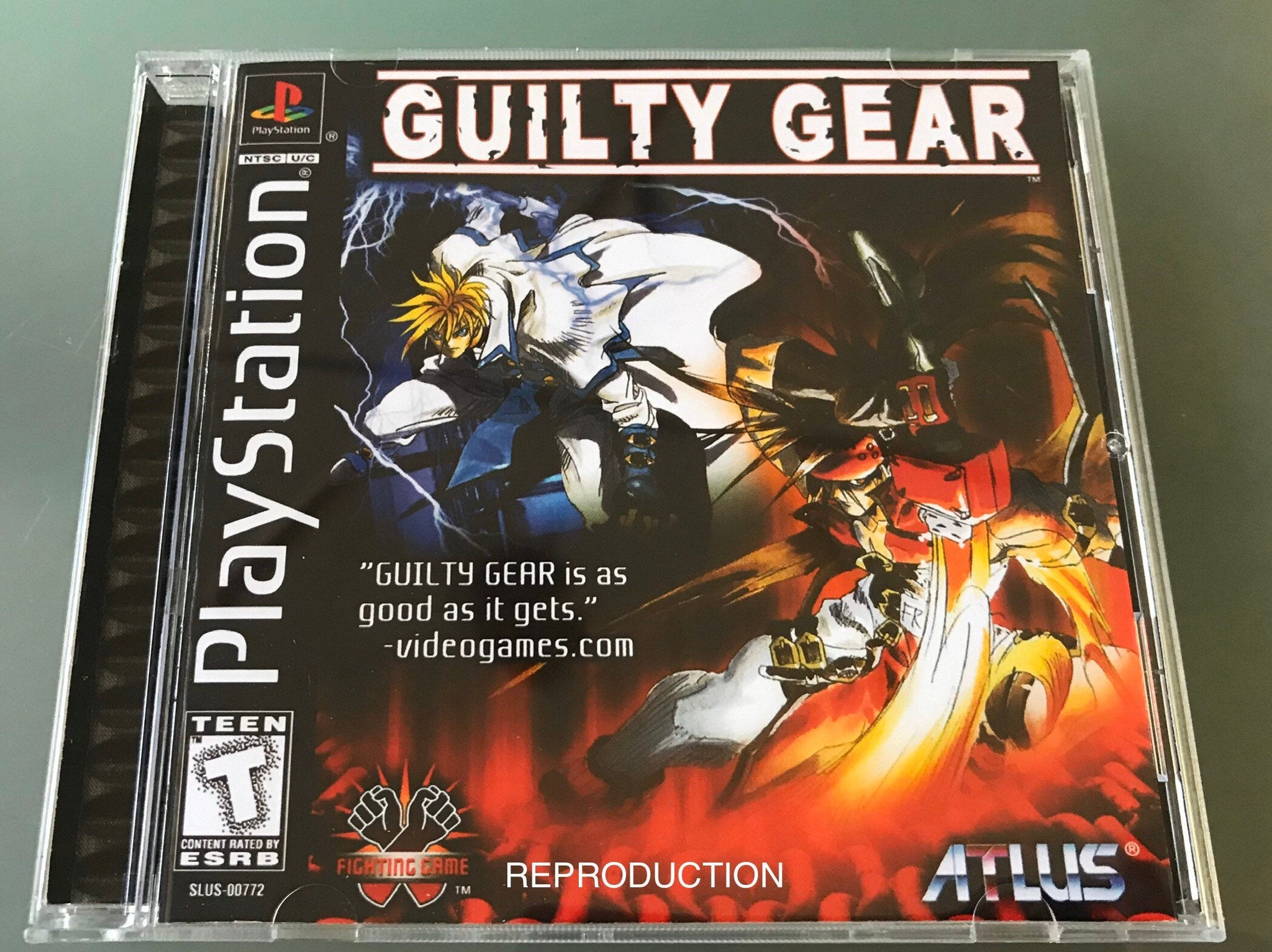 Guilty Gear PS1 Reproduction Case With Case