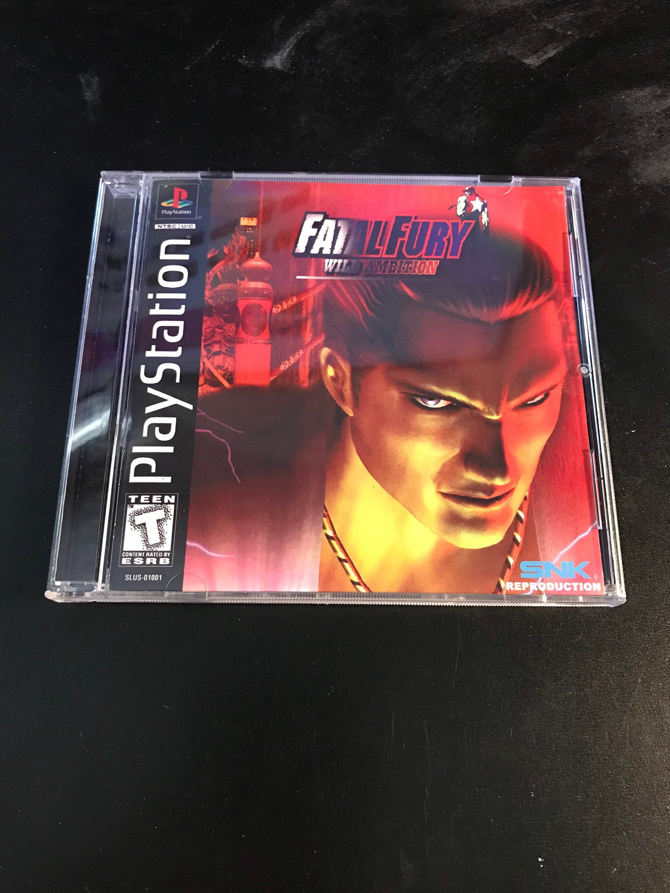 Fatal Fury Wild Ambition PS1 Reproduction Case – Mogster Reproductions