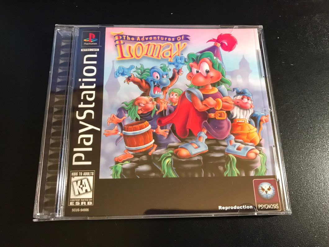 The Adventures of Lomax PS1 Reproduction Case