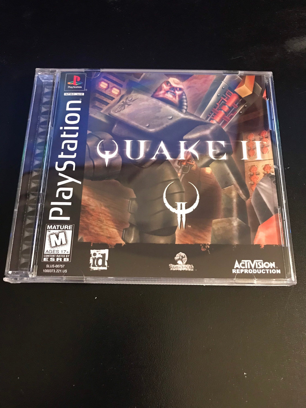 Quake II PS1 Reproduction Case