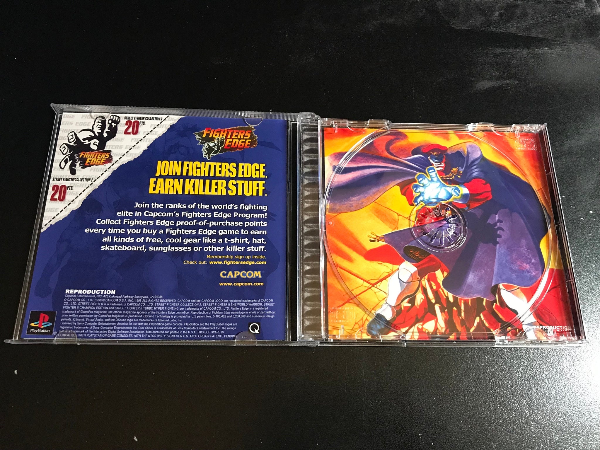 Livret Street Fighter 2 Collection PS1 – N° 01722 En Très Bon état