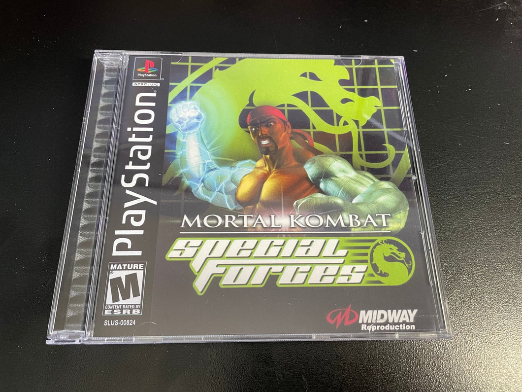 Mortal Kombat Special Forces PS1 Reproduction Case