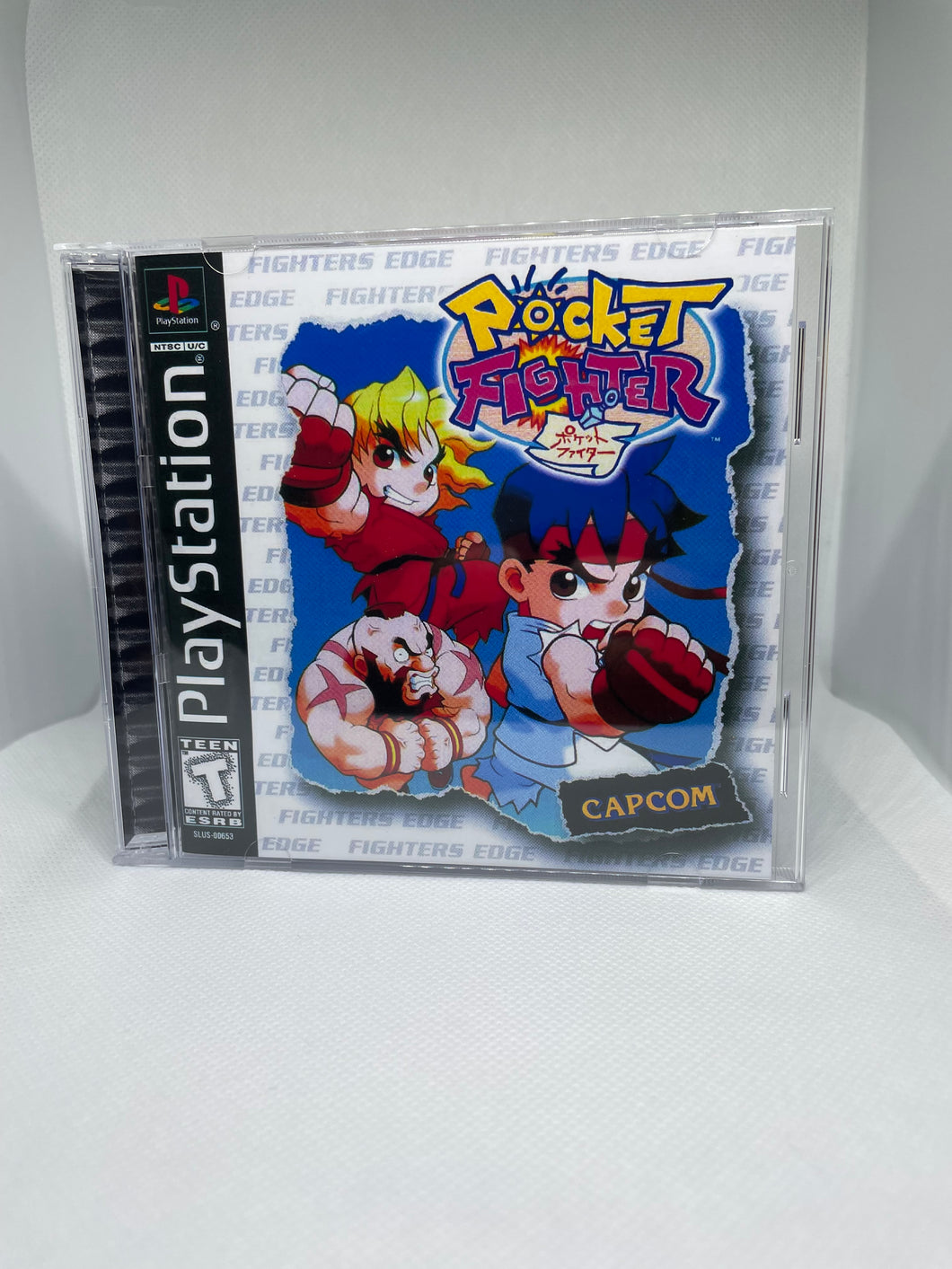 Pocket Fighter PS1 Reproduction Case