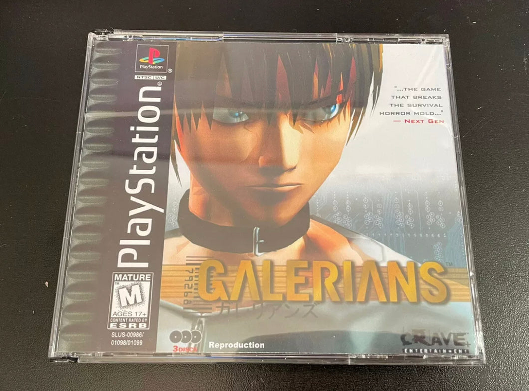 Galerians PS1 Reproduction Case