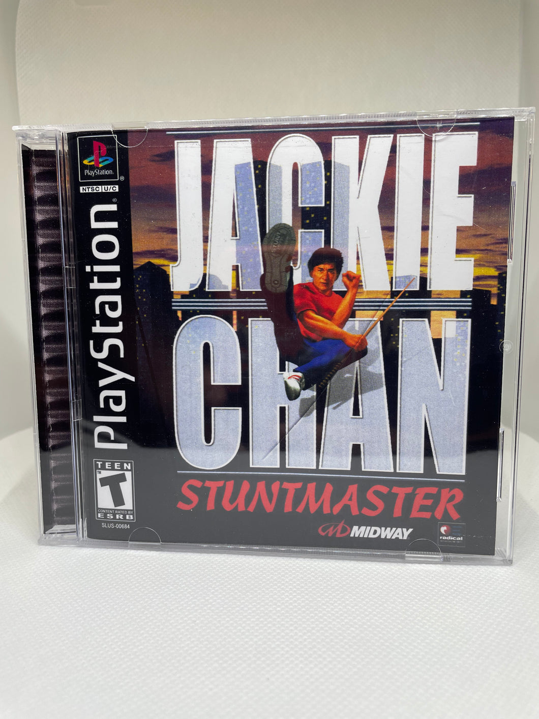 Jackie Chan Stuntmaster PS1 Reproduction Case